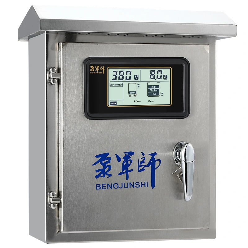 Three Phase LCD Display Automatic Duplex Water Pump Control Panel