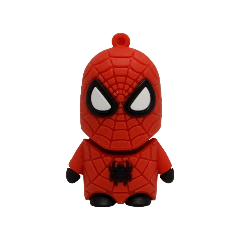 Superhero, Spider-Mancustomized 2D/3D PVC Cartoon USB Flash Disks/Pen Drive/USB Flash Drive for Promotional Gift