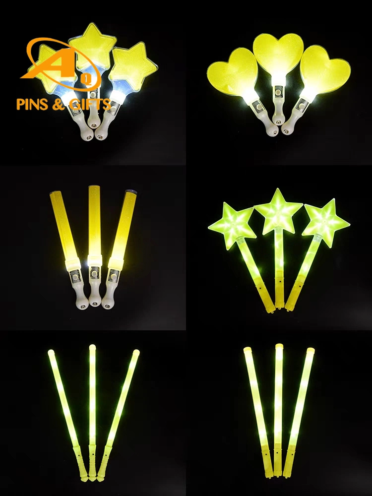 Hot Sales Factory Price Ring Concert 200mm EUA Guangdong strong Campanha de Serviço por grosso de cor personalizada LED intermitente multicolor que acende a festa de espuma Fornece um braço de vela de incandescência