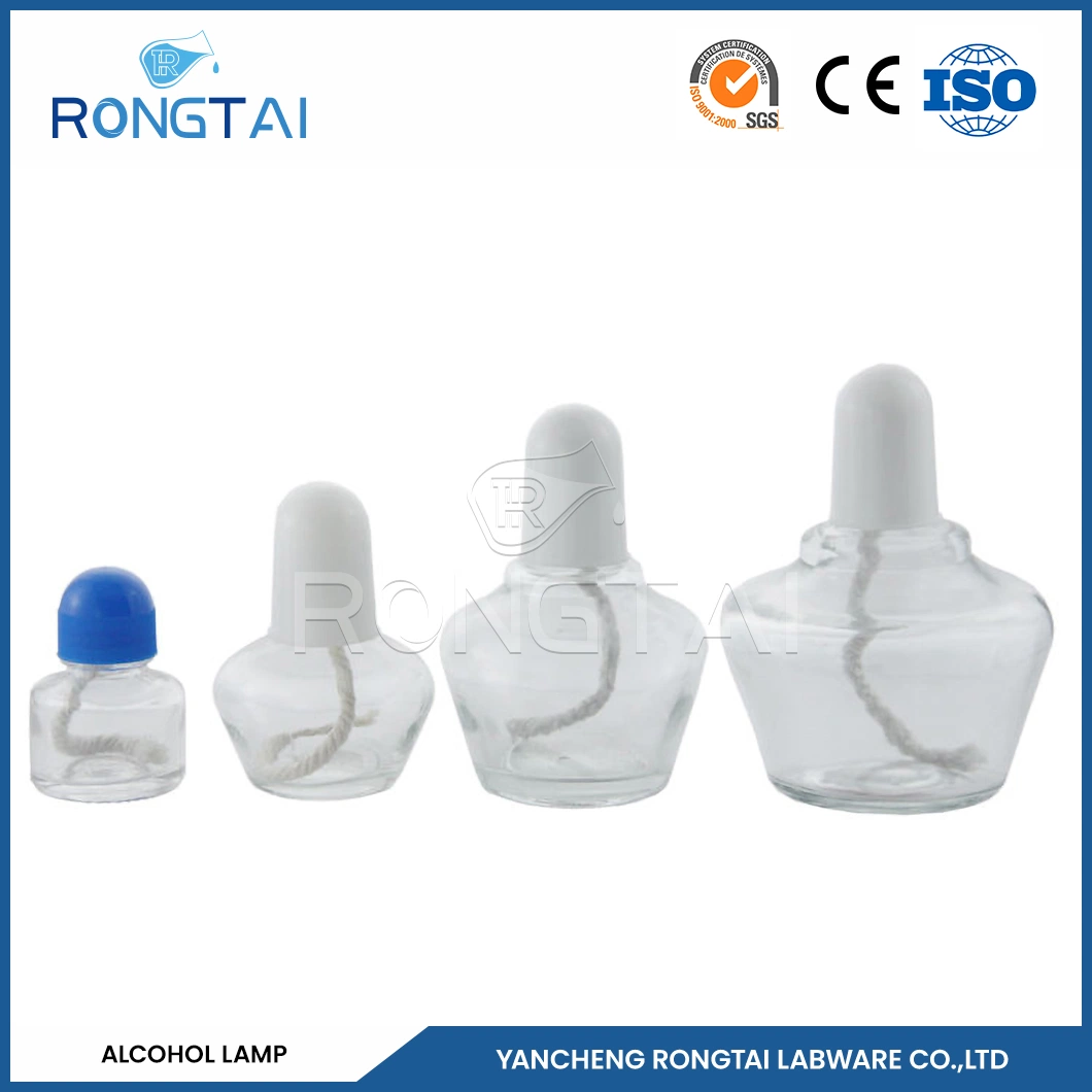 Rongtai Chemistry Lab material de vidro Atacadista Química Laboratório Equipamento China 150ml Equipamento de laboratório para lâmpadas de álcool