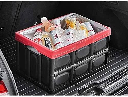 Extra Large 120L Stackable Storage Container Basket, Folding Plastic Crates Storage