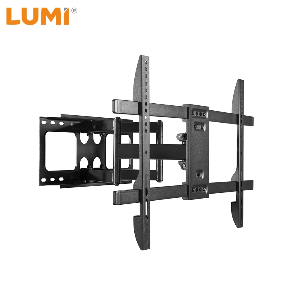 Wholesale OEM ODM Heavy-Duty Steel Tilt Swivel TV Bracket VESA 600x400 Full Motion Wall Mount with Articulating Arms for 37"-80" LED LCD OLED Smart Flat Screen