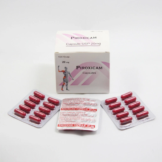 Piroxicam Cápsulas Medicamento Anti-inflamatório com OEM.