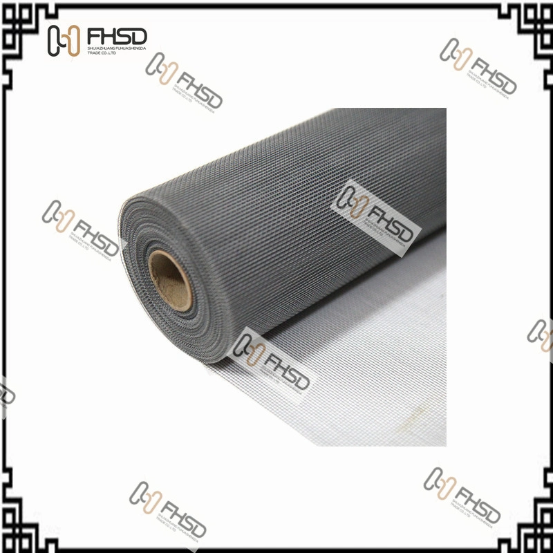 Fiberglass Yarn Plain Weaving PVC-Coated White Invisible Anti-Mosquito Mesh Fixed for Door and Window Frame