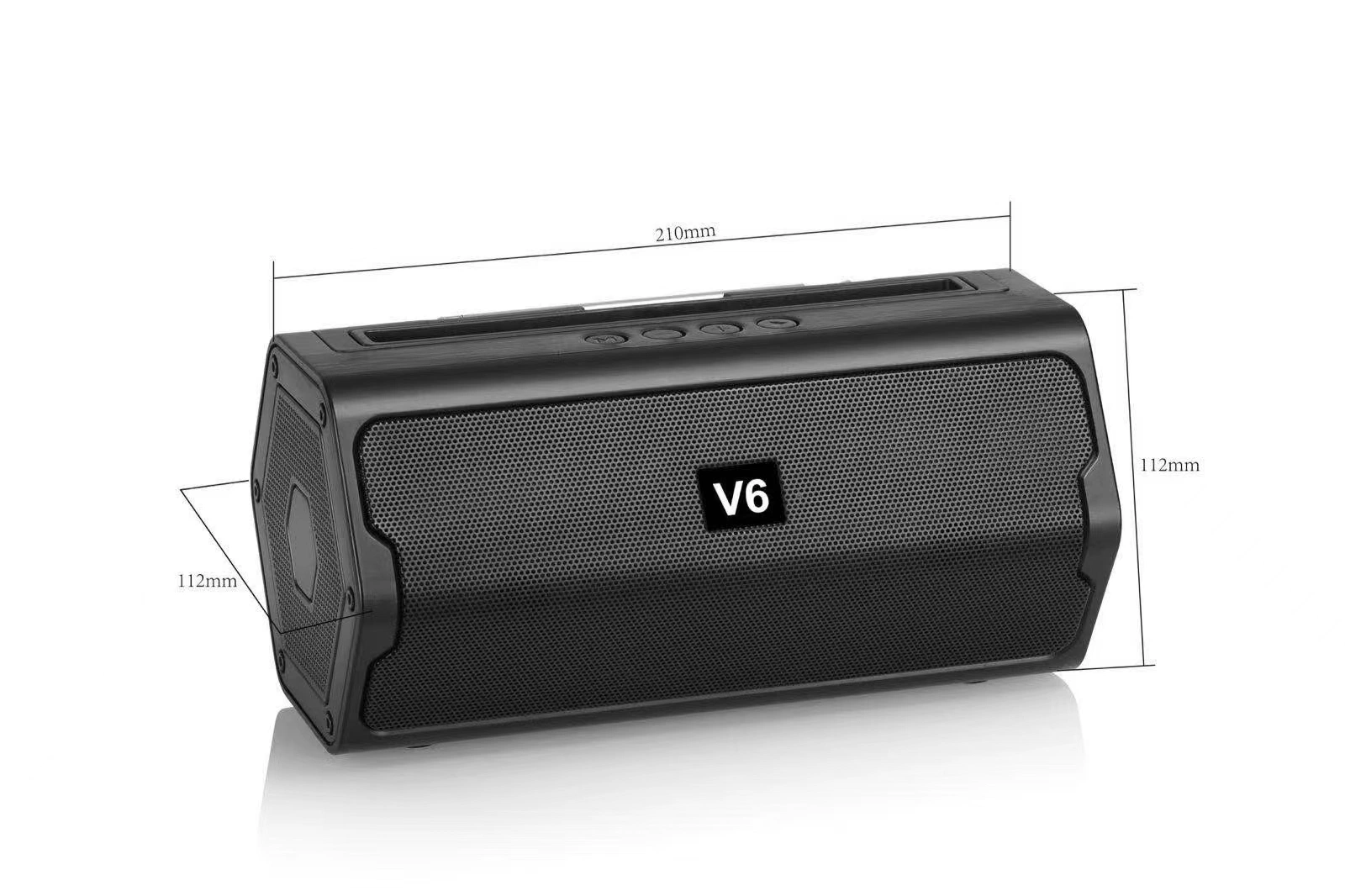 Hot Selling Original V6 with Telescopic Bracket, Wireless Bluetooth Speaker, Subwoofer, Radio, Bluetooth Sound System