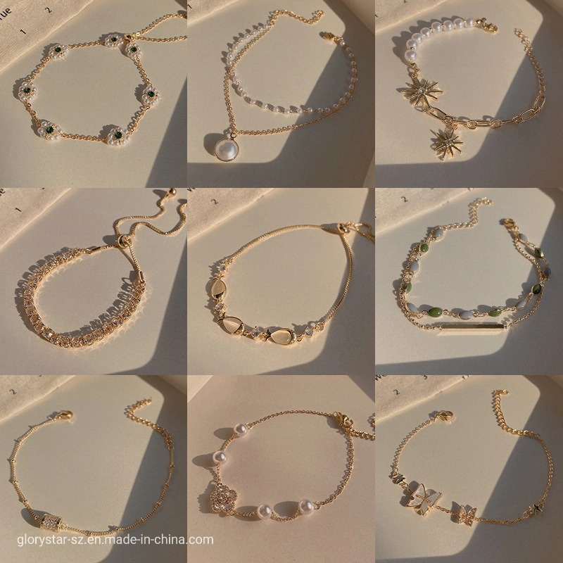 مجوهرات مجوهرات من الفولاذ المقاوم للصدأ مجوهرات أزياء اللؤلؤ القديمة