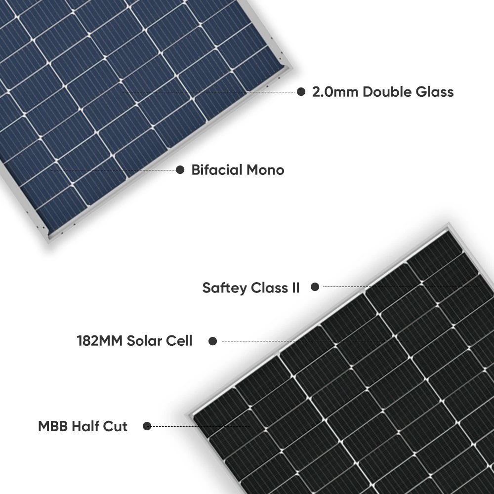 Sunpal MBB Double Glass Paneles Solares 440 445 450 455 460 470 وات لنظام الطاقة الشمسية