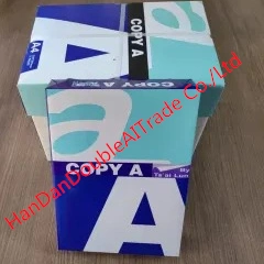 Factory High Quality A4 Paper Copier 500 Sheet/Pack 2500 Sheet/Box 70GSM 75GSM 80GSM 100% Pulp A4 Copy Paper