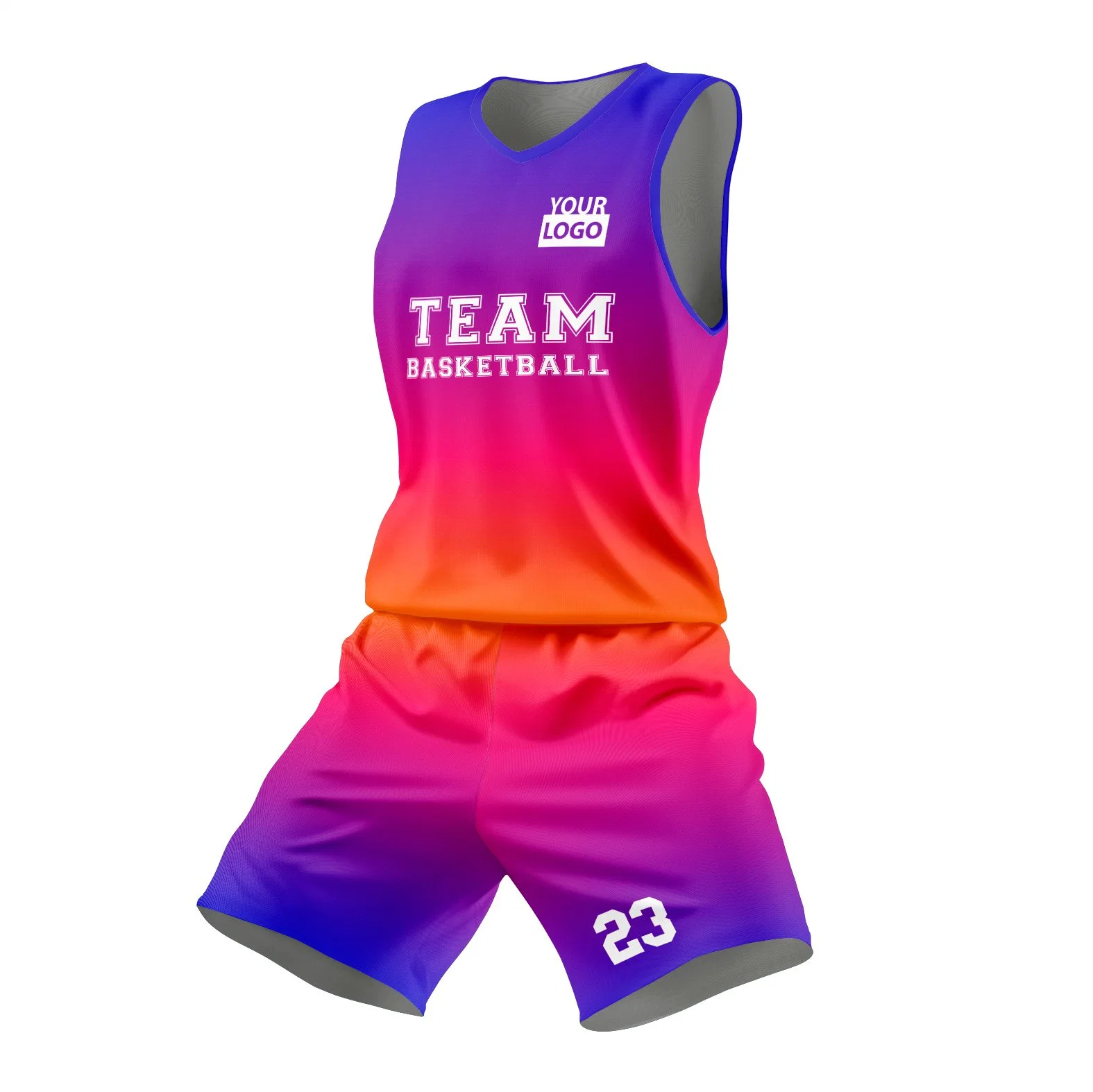 Factory Custom Logo Number Basketball Jersey Sublimation Breathable Basketball Wear Basketball Uniforms Jersey for Men