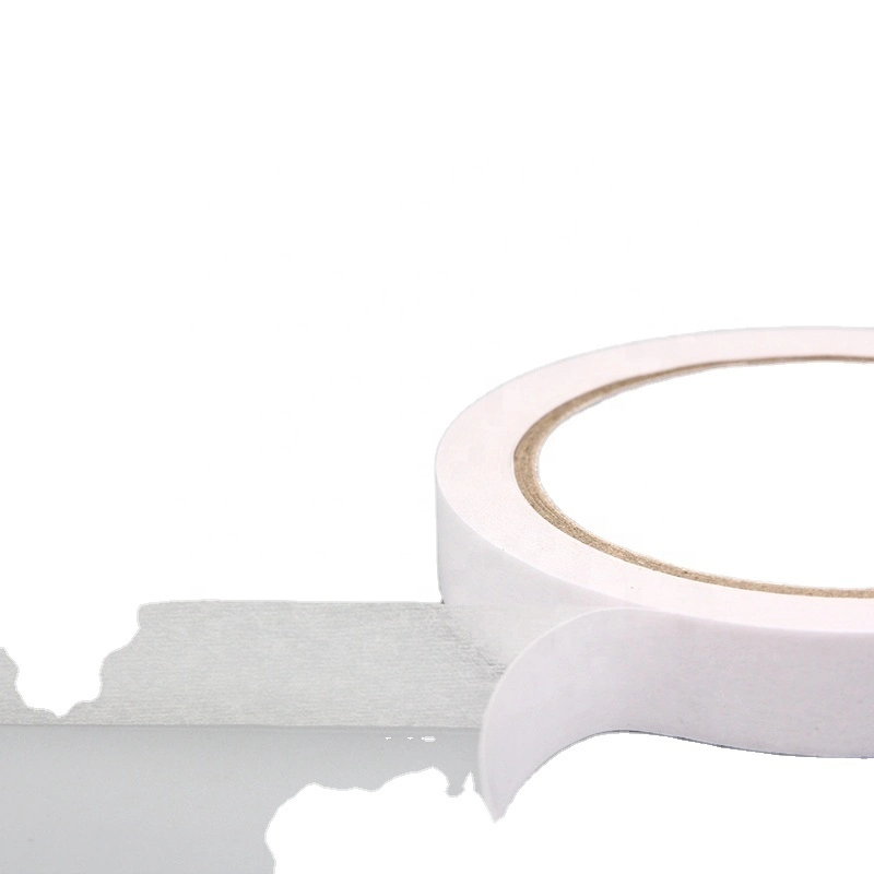 Double Side White Pressure Sensitive Adhesive Tape with Fabric Base Customized Size Transparent Acrylic OPP Tape