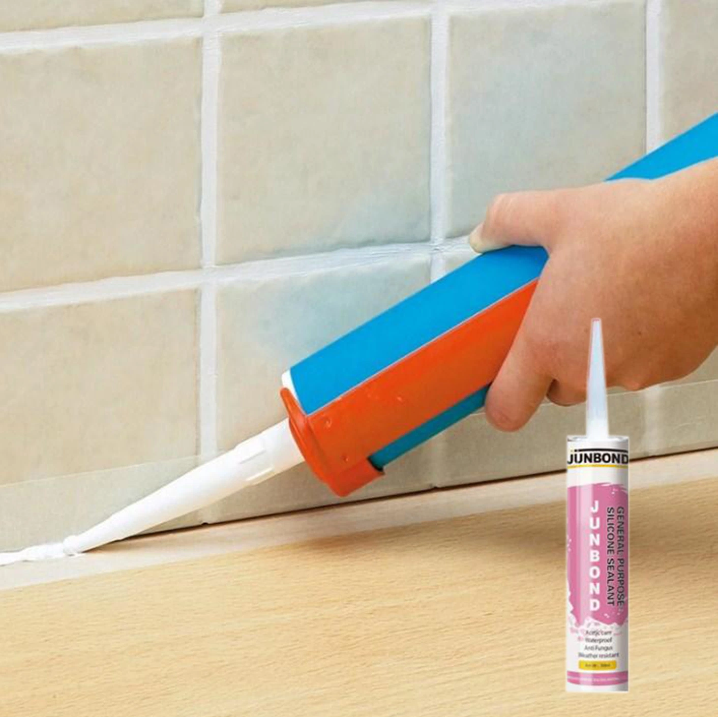 High Performance Multi-Purpose Colorful 100% RTV Acetoxy / Acid / Acetic Silicone Adhesive Sealant