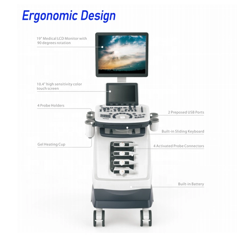 Medical Portable 4D da máquina de ultra-sonografia Doppler em cores