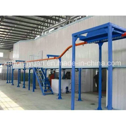 Hongyuan Manual Painting Liquid Spray Line with Curing Oven and Powder Coating Application