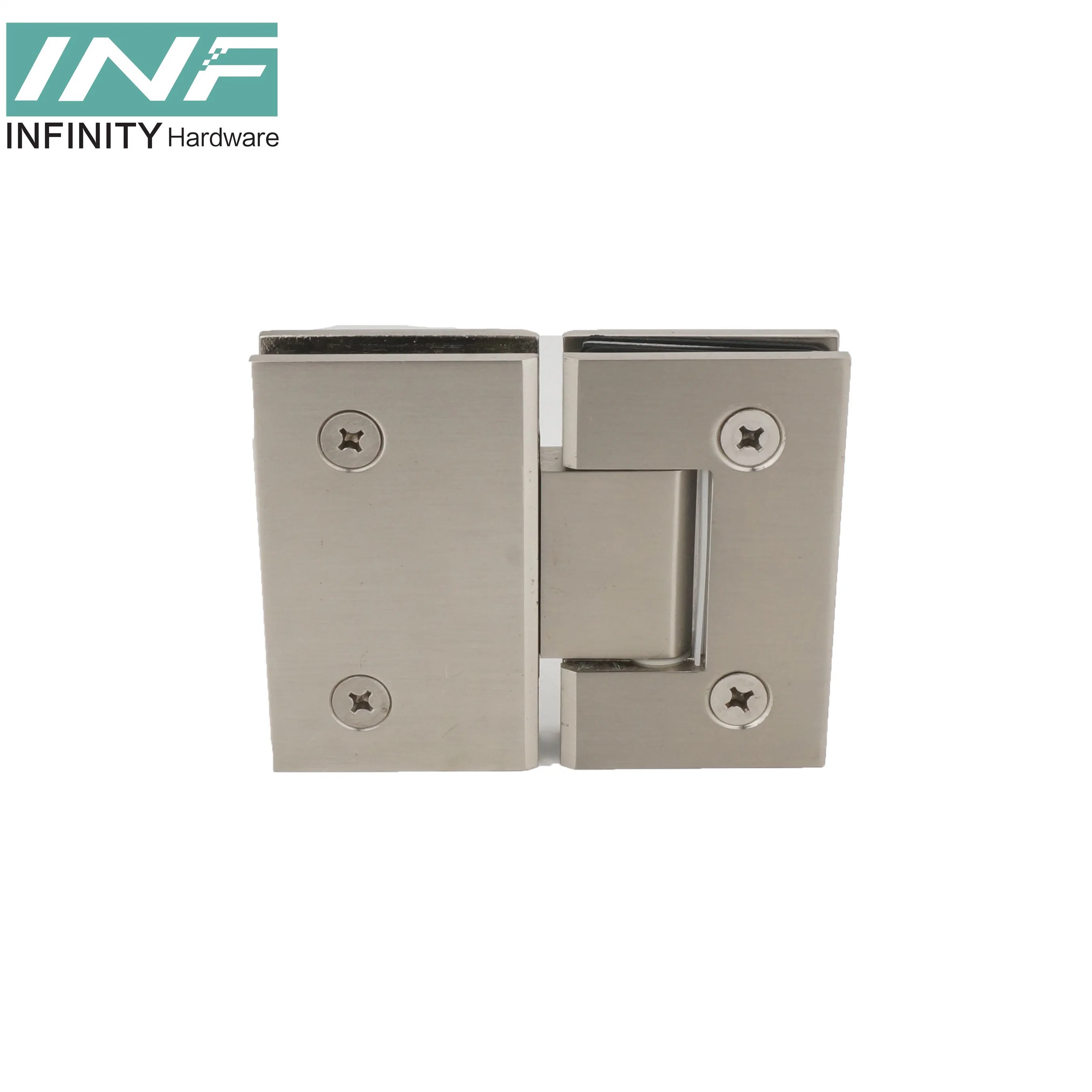 Factory Customization Bathroom Accessories Stainless Steel Shower Hinge Bevel Edge Glass Door Glass to Wall Shower Hinge Bathroom Accessories