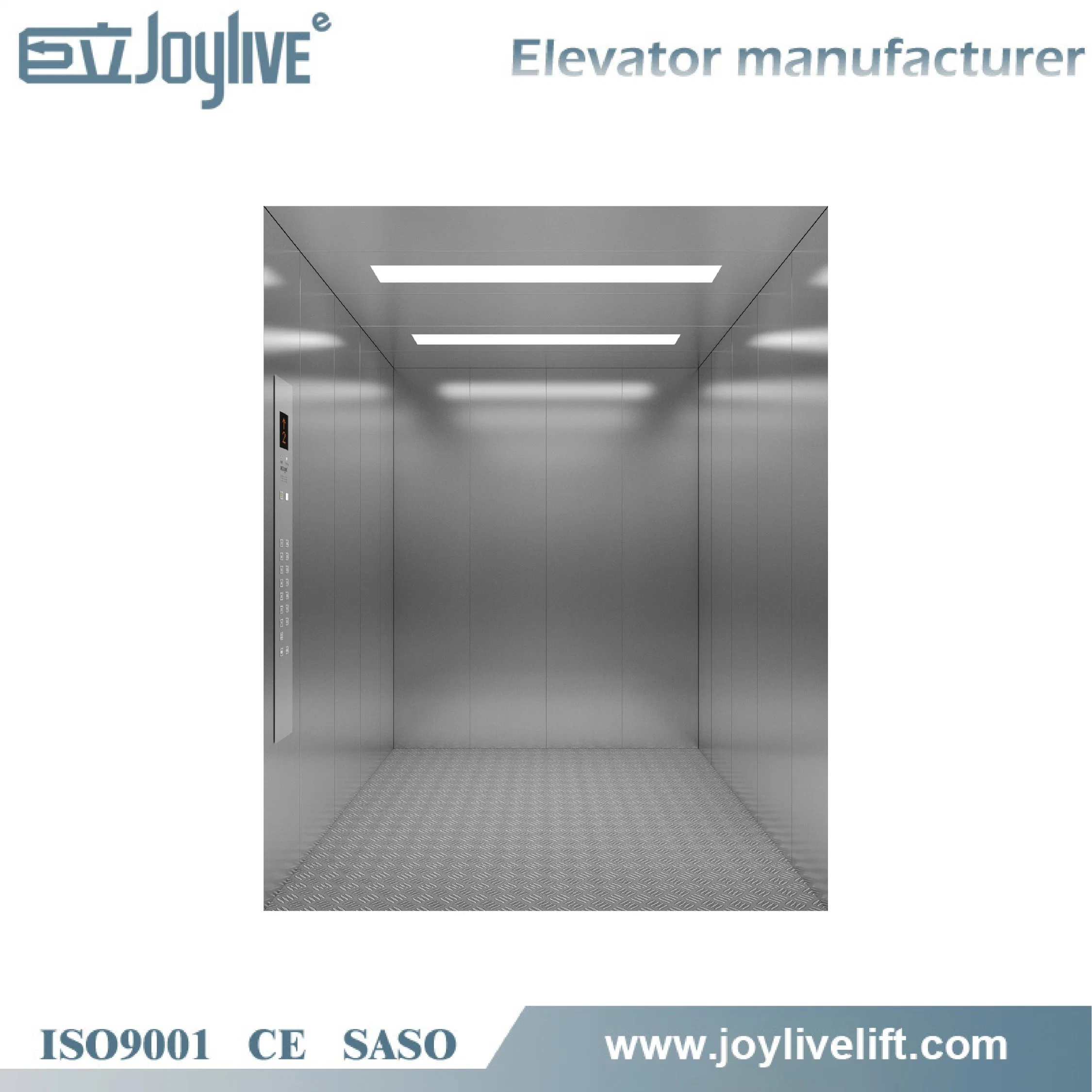 Heavy Duty 1000 Kg 2ton Size of Cargo Freight Elevator Used for Factory or Warehouse