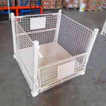 Stackable Foldable Metal Wire Cage Pallet