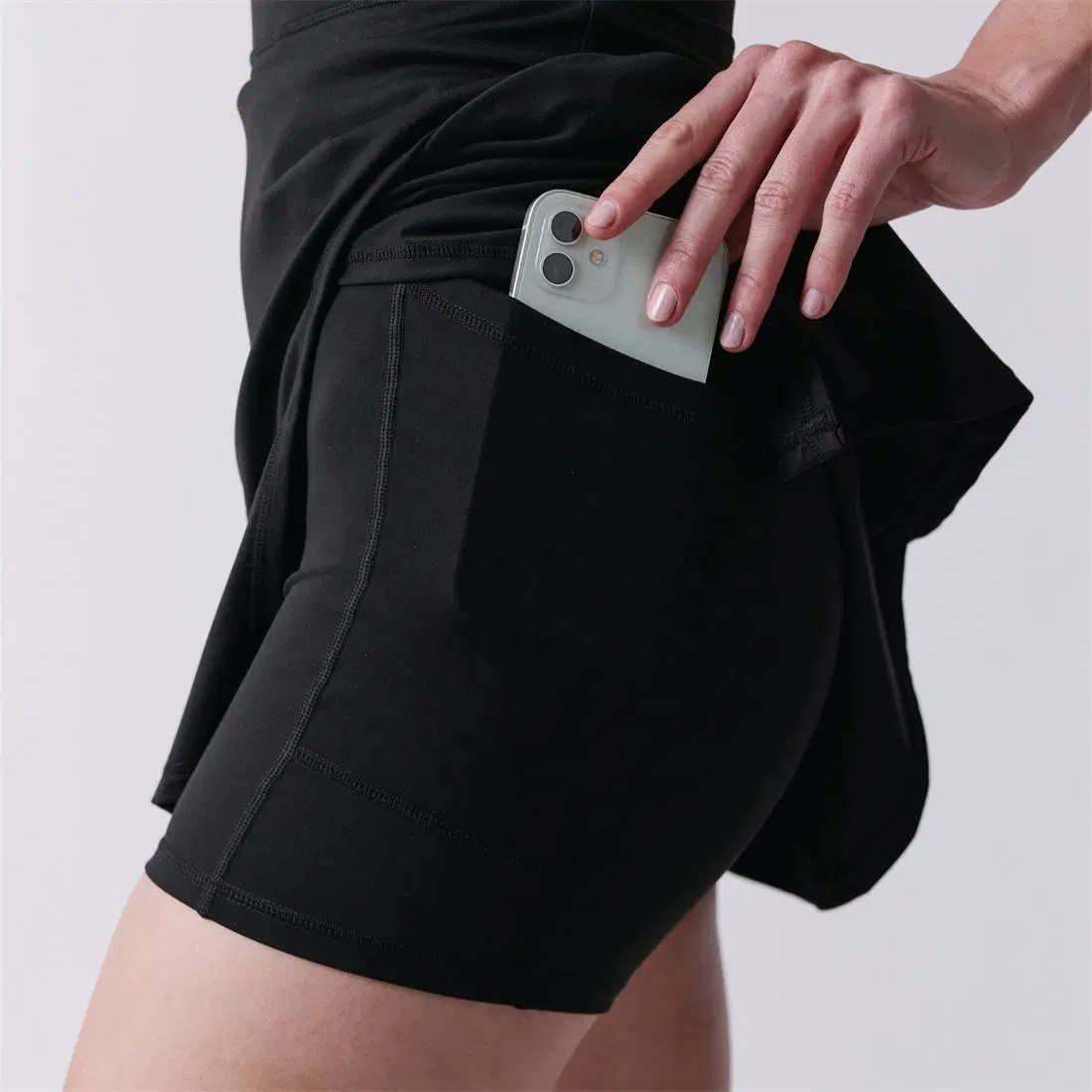 Women Athletic Tennis Sportswear Sleeveless Skirt Golf Apparel Sportswear Dress with Shorts Pockets
