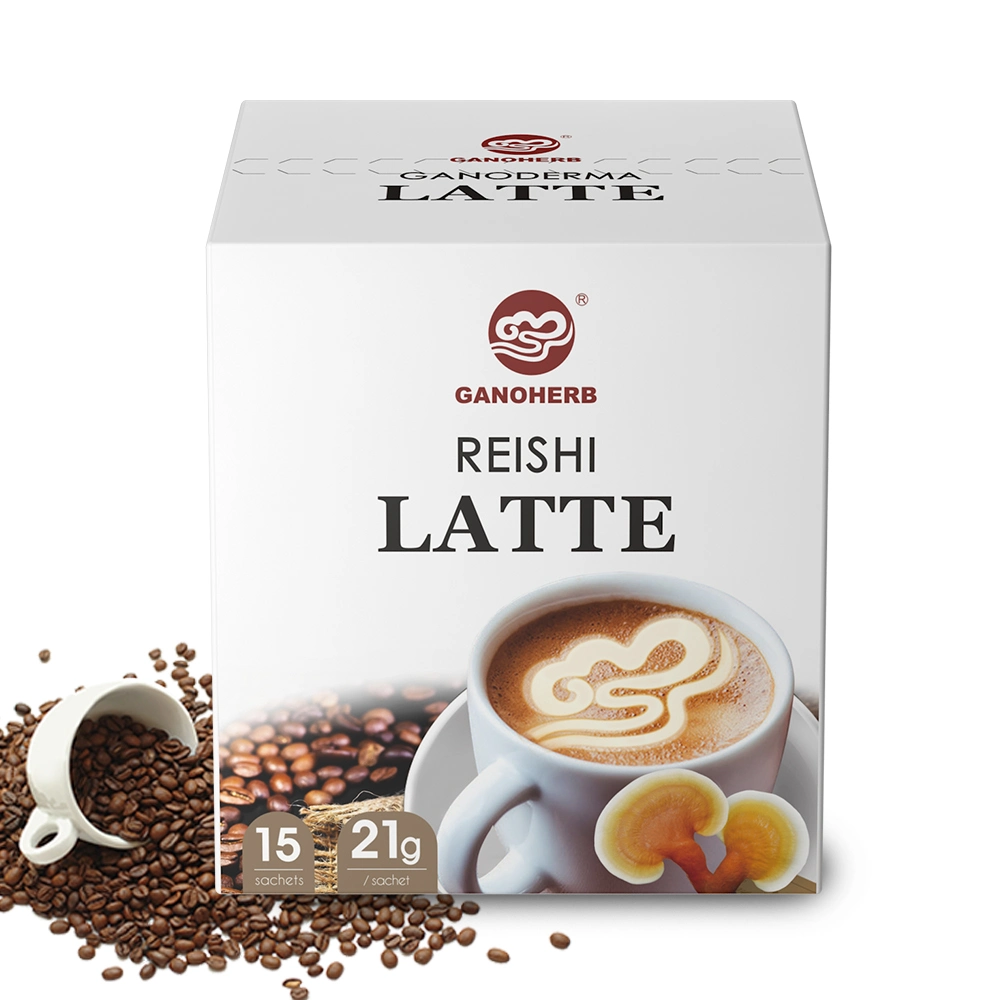 Comercio al por mayor de etiqueta privada de Instant Latte Café con Ganoderma hongo Herbal