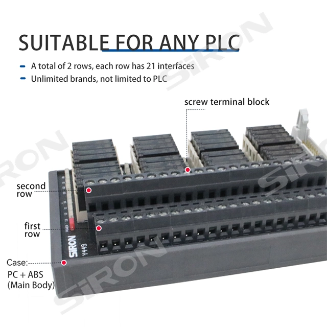 Siron Y449 Mil Plug Connection NPN/PNP Corresponding 32 Channel Wide Base Type Signal Relay Module