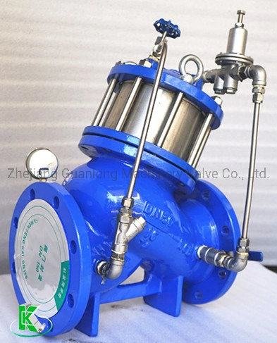 Piston/ Diaphragm Type Y Pattern Globe Double Chamber Adjustable Pressure Reducing Valve (Yx741X)