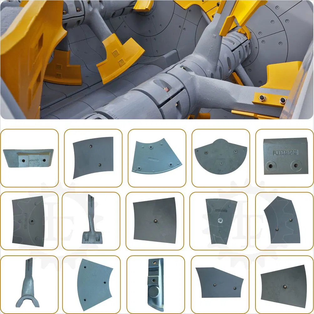 Concrete Batching Plant High Chromium Casting Iron Twin Shaft Central Mixer Parts