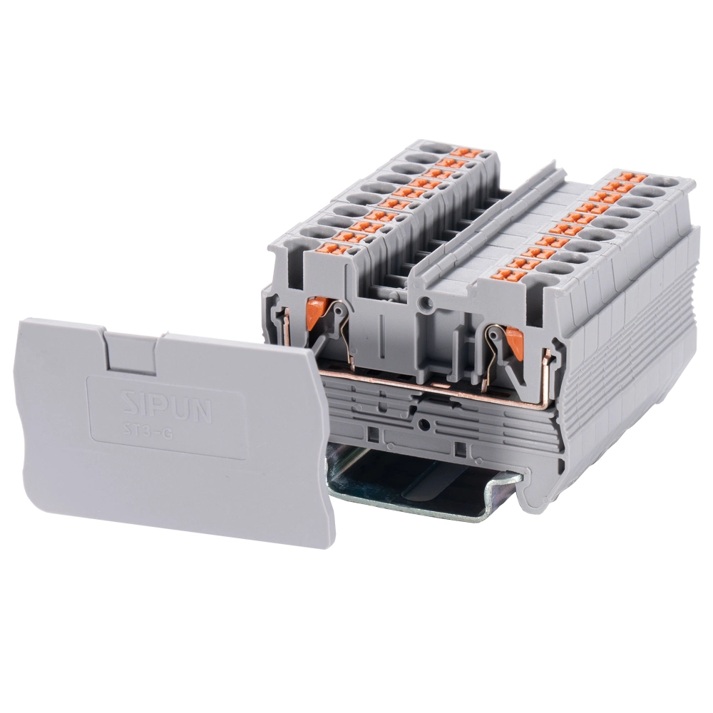 4 مم اضغط في فينيكس اتصال أرضي DIN Rail Terminal Block