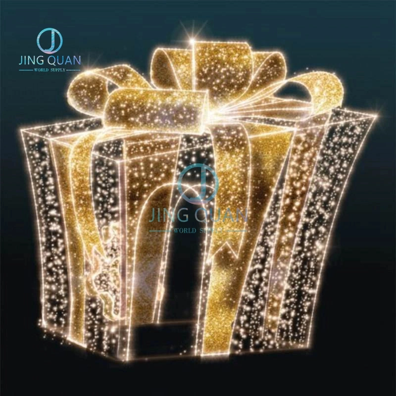 Floor-Standing Christmas Lights Other Holiday Lighting Motif Gift Box Light Decorative Outdoor Sculptures