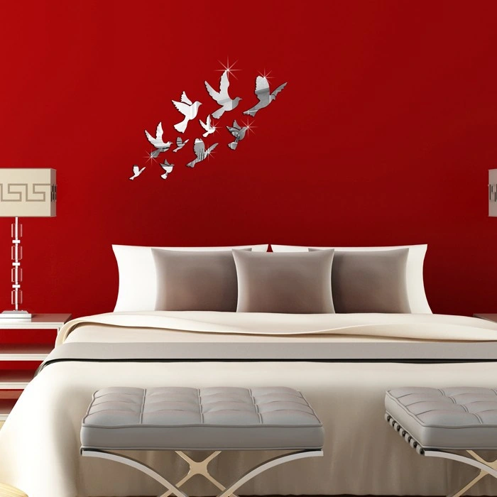 Novelty 3D Home Decoration DIY Mirror Effect Wall Sticker