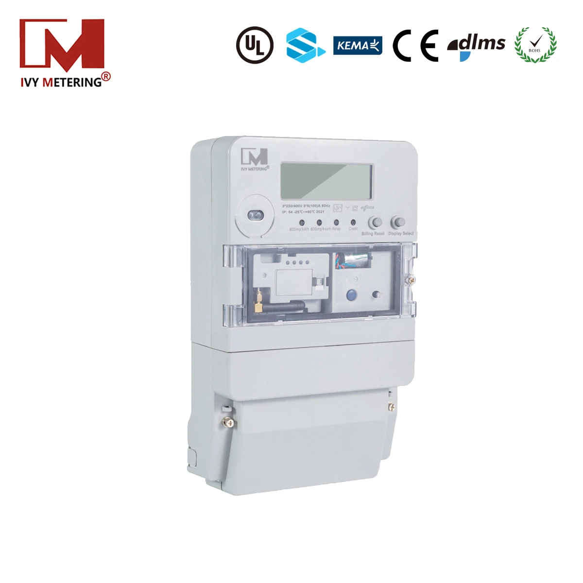 Anti-Theft PLC Energy Meter with Dlms Protocol for Meter Reading