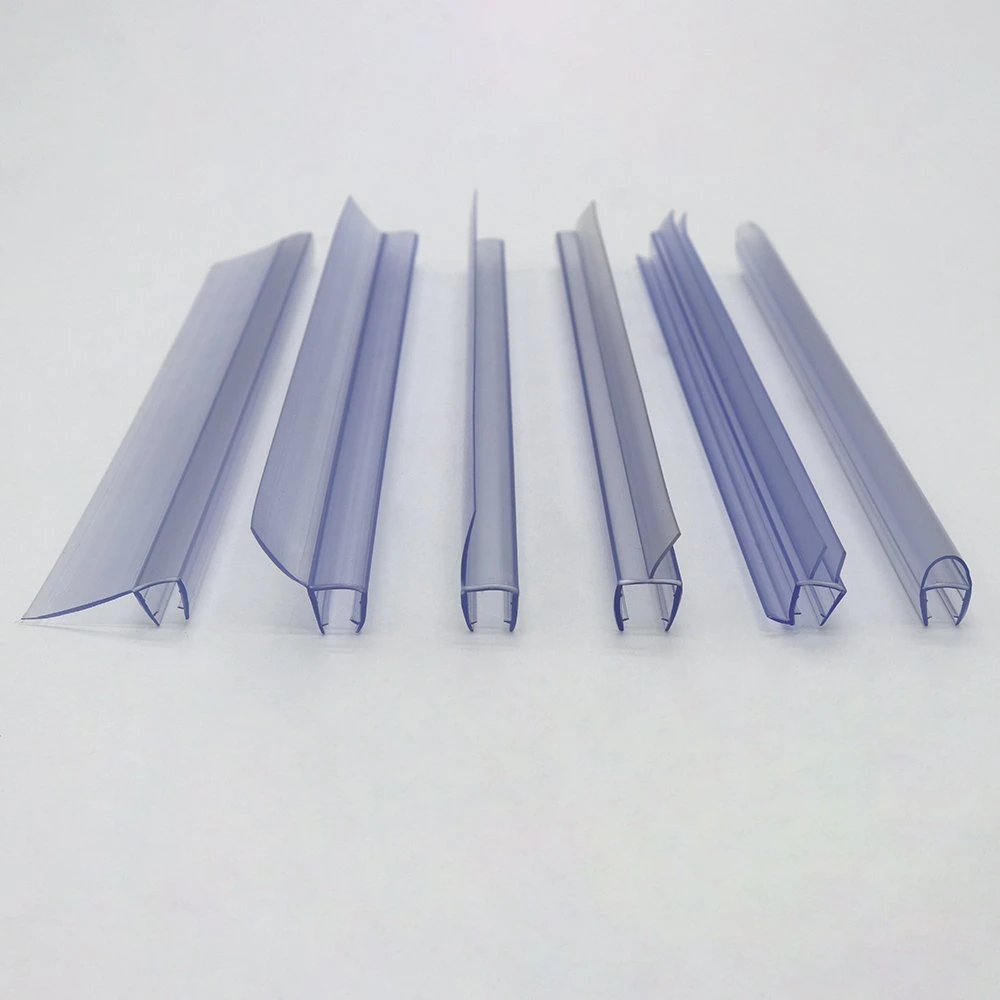 Magnetic PVC Waterproof Shower Doors Seals for Frameless Glass