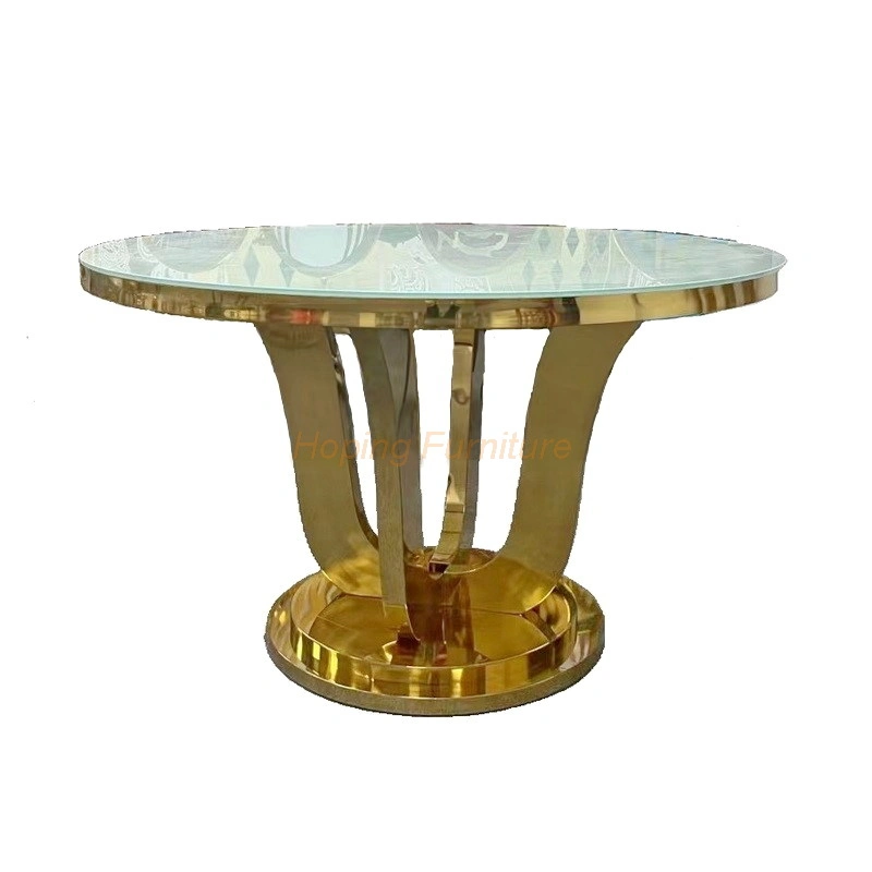 PVC Plastic Dining Table Cheap Banquet Furniture Round Wedding Table