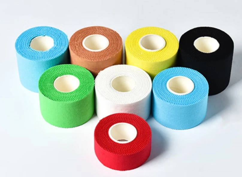 Colorful 3.8cmx9.14m /1.5"X10yards High quality/High cost performance  Taping Coach Tape Sports Tape Athletic Tape CE ISO FDA