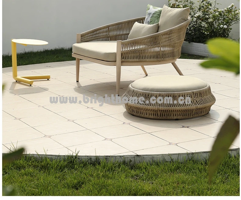 Aluminio nueva llegada PE Rattan muebles sofá ocio al aire libre