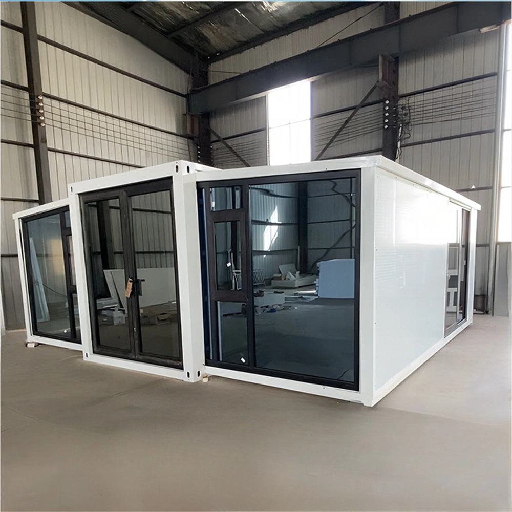 Vente chaude de maisons préfabriquées en structure d'acier Casas Prefabricadas Portable Fold out Container House. Diverses perspectives magnifiques de maisons conteneurs extensibles mobiles préfabriquées de 20/40 pieds.