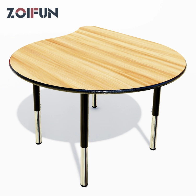 Activity Public Place Table Desks; Bubble Drop Shape MDF Top with PU PVC Edge Meeting Furniture