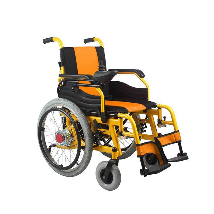 Fauteuil roulant électrique pliable de couleurs multiples la capacité de charge 100 kg de chaises de roue