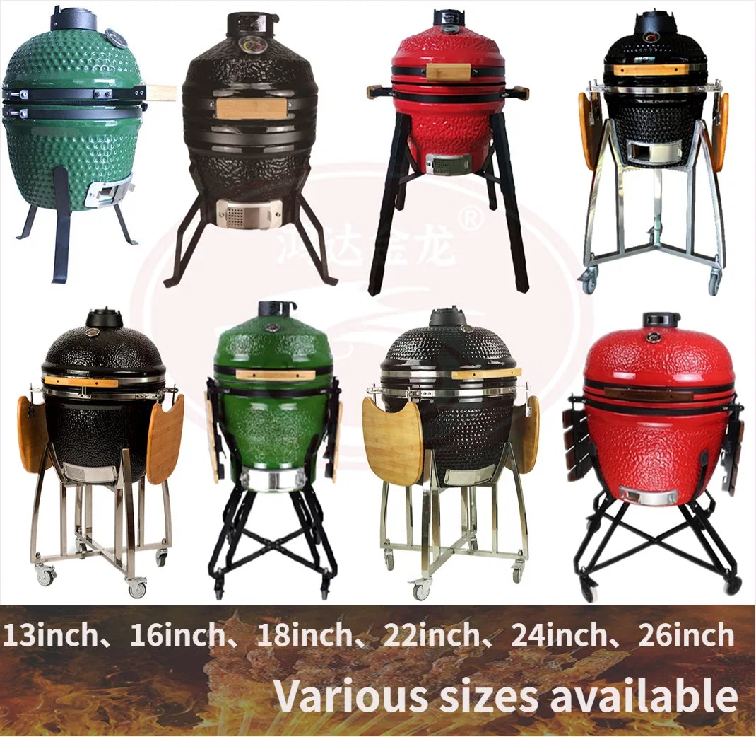 Large Backyard Party Ceramic Outdoor BBQ Garden Charcoal Barbecue Grill Kamado