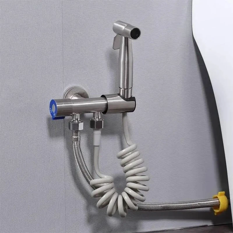 Handheld Toilet Bidet Faucet Wall Mounted Stainless Steel Sprayer Shattaf Set