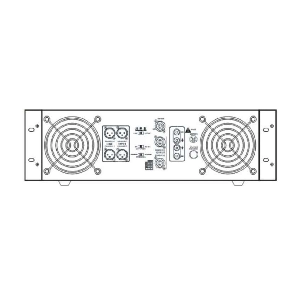 Hochwertiger 2-Kanal 1600W Leistungsverstärker für professionelles Audio Soundsystem