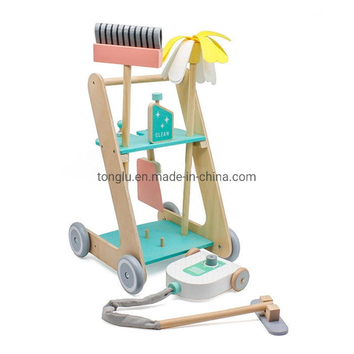 Manufacturer Educational Toys Clean Tool Set Toy Cleaning Trolley Play Sets for Kids