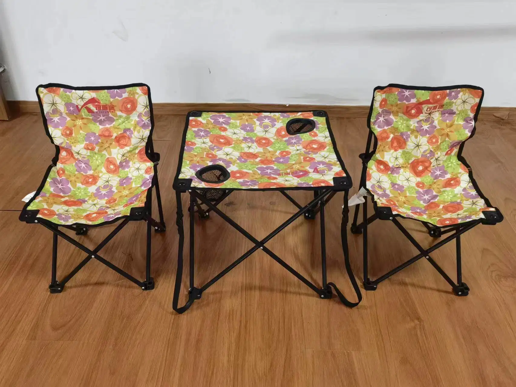 Outdoor Folding Table Portable Picnic Camping Picnic Table and Chair Set Canvas Table Night Market Stall Stall Small Table