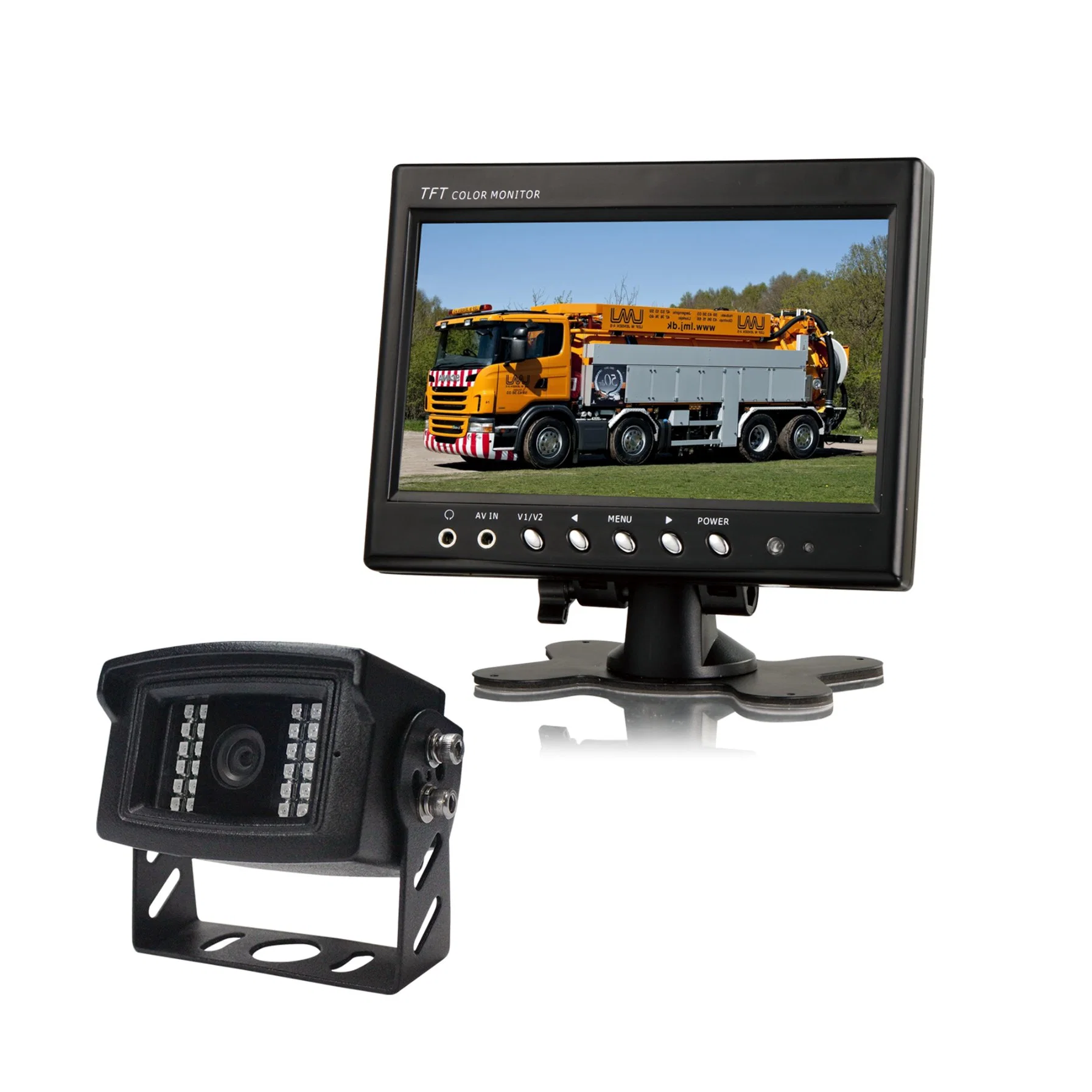 Moniteur LCD TFT 7 pouces pour voiture Bus système de sécurité CCTV du véhicule
