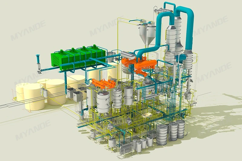 30-150tpd Edible Vegetable Oil Refinery Machine Manufacture Palm/Cotton/Sunflower Seed Oil Refinery Plant Distillation Plant