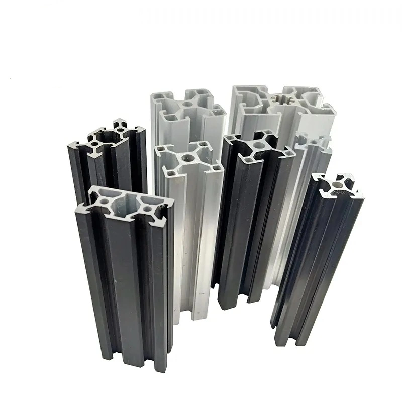 National Standard Industrial Aluminum Alloy Profile 4080 Sandblasted Black Color for Construction