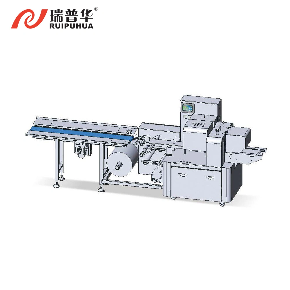 Embalagem automática Norma Ruipuhua Pacote de exportação (Madeira) Gelo Máquina Lolly Padaria Pacote Alimentar