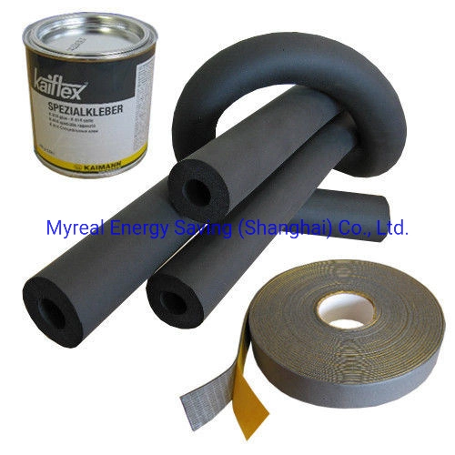 76mm de diâmetro 15mm de espessura Classe Armacell 1 Tubo de Borracha Elastomérica preto para a água condensada