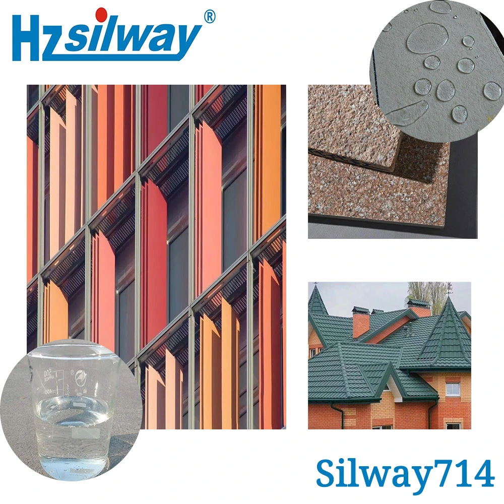 Silway 714mortar, Concrete, External Additives and Masonry Surface Waterproofing Agent with 30%-52% Potassium Methyl Siliconate