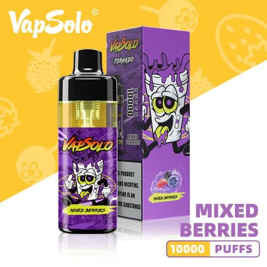 Gesundes Rauchen Vapsolo 10000 Puffs Smooth Taste Wiederaufladbare Nikotin Frei Ecigarettes Zerstäuber Pod Großhandel i Vape Pen E Hookah Ladegerät