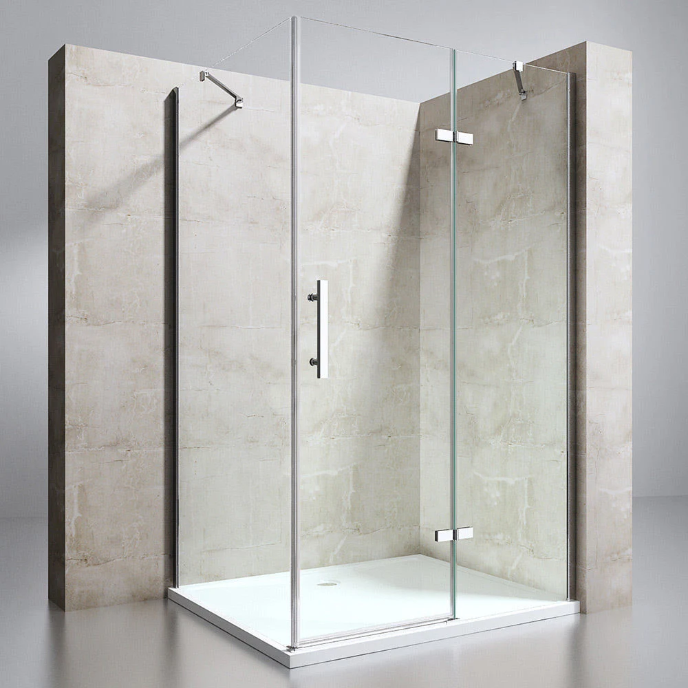 Tempered Glass Home Hotel Bathroom Furniture Shower Door Room Screen Enclosure Glass