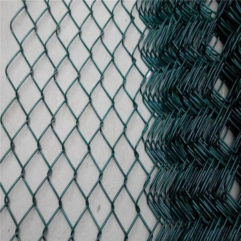 Barato Galvanized Diamond Wire Netting PVC cadena enlace Fence para Cerca de la costa